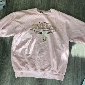 Gilden - wallen pink sweatshirt size large